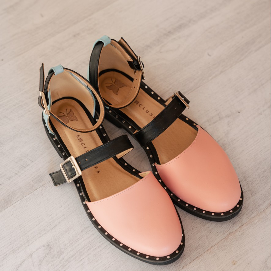 .Pantofi -  Double Belt -  Pastel 